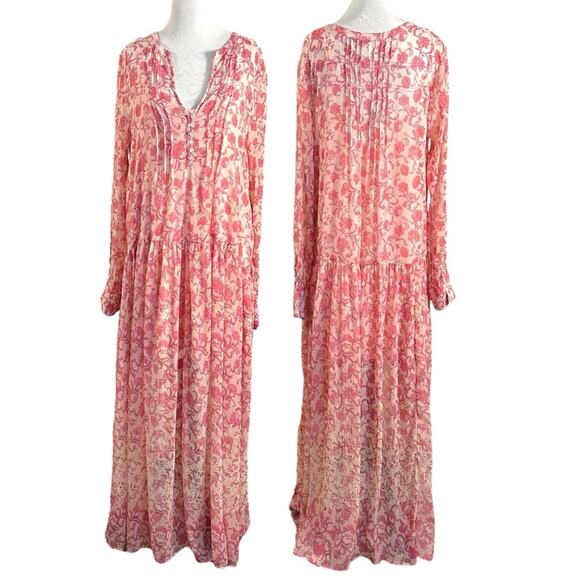 Floral Pink Maxi Dress - Picture 7 of 14